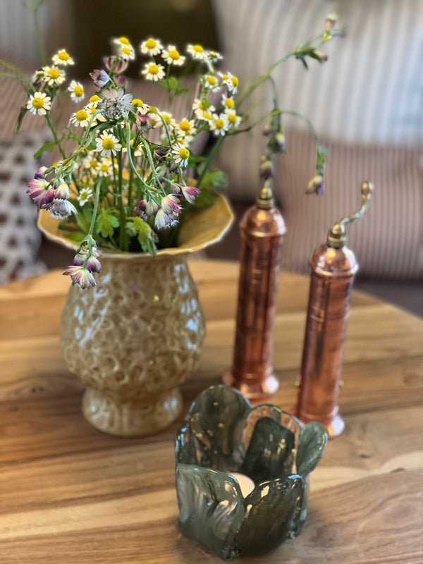 Papaver Keramikkvase Gul