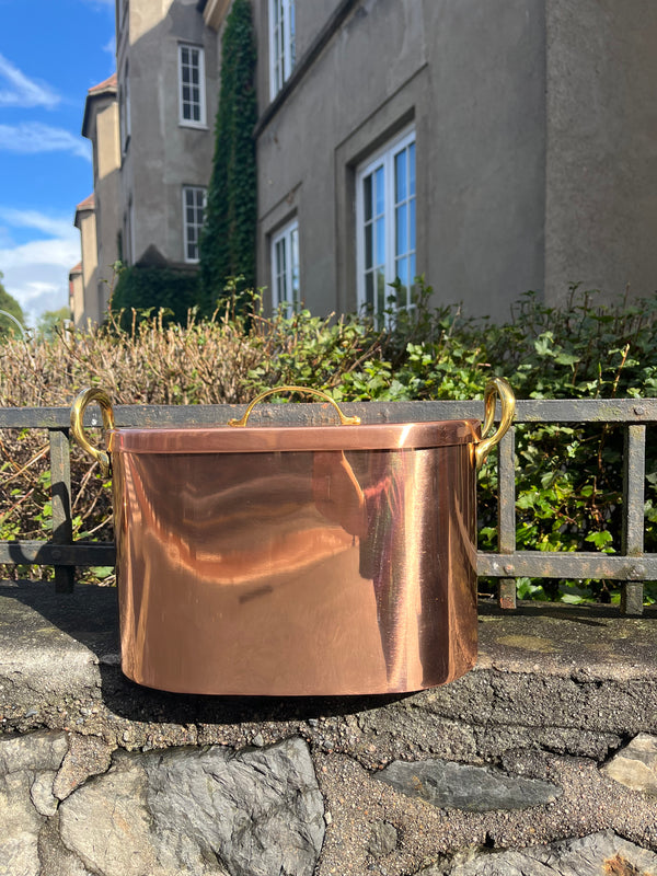 Brødboks i kobber og messing