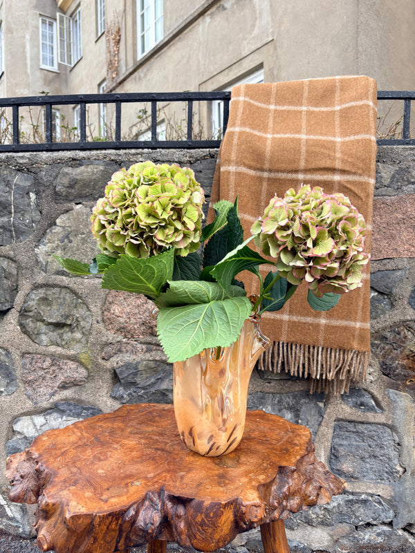 Medium Tulipanvase, Aprikos Brun Flekket