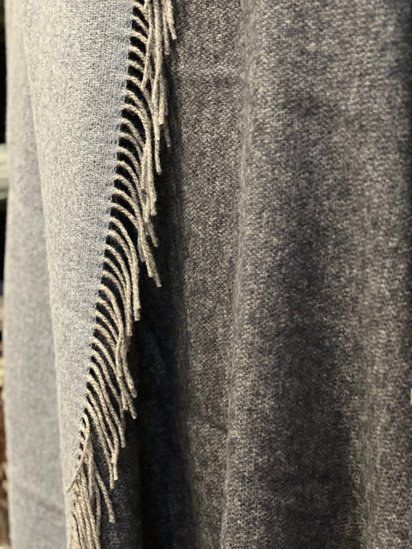 Wool blanket, Burgundy ombre