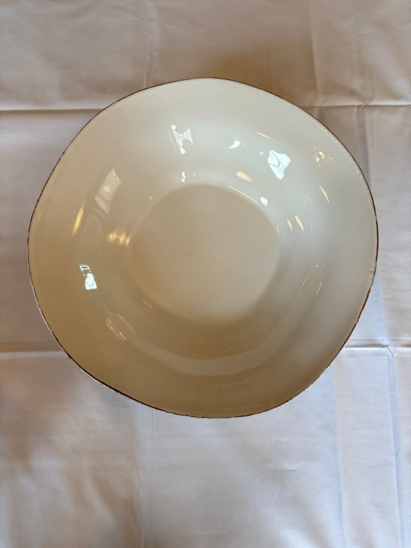 Serveringsbolle stor, Hvit