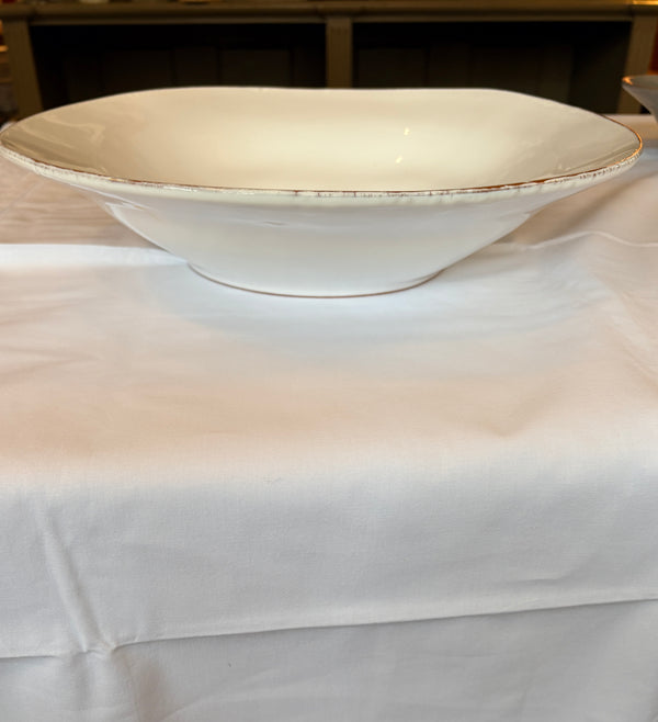 Serveringsbolle stor, Hvit