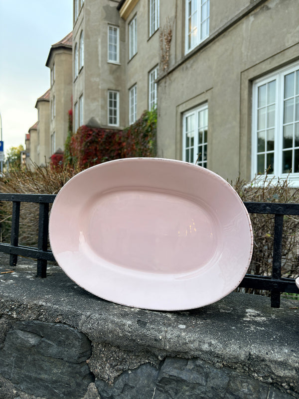 Serveringsfat stort, rosa
