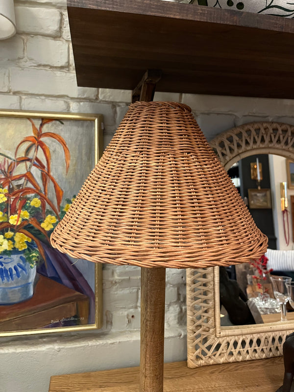 Rattan lampshade