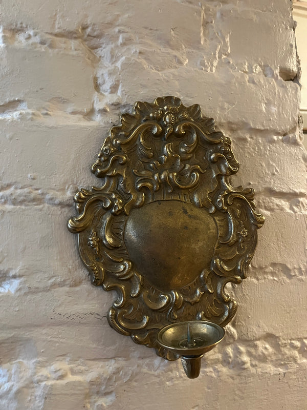 vintage vegghengt lysestake