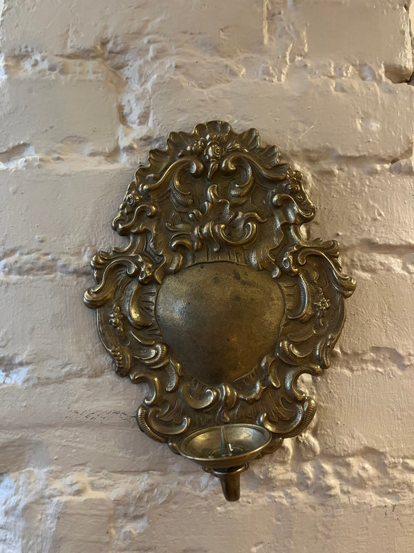 vintage vegghengt lysestake