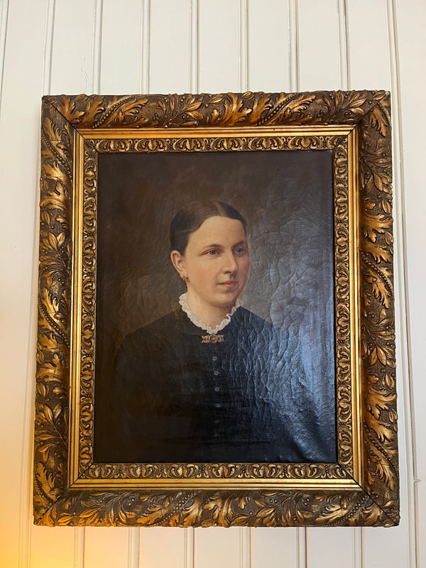 Vintage maleri kvinne