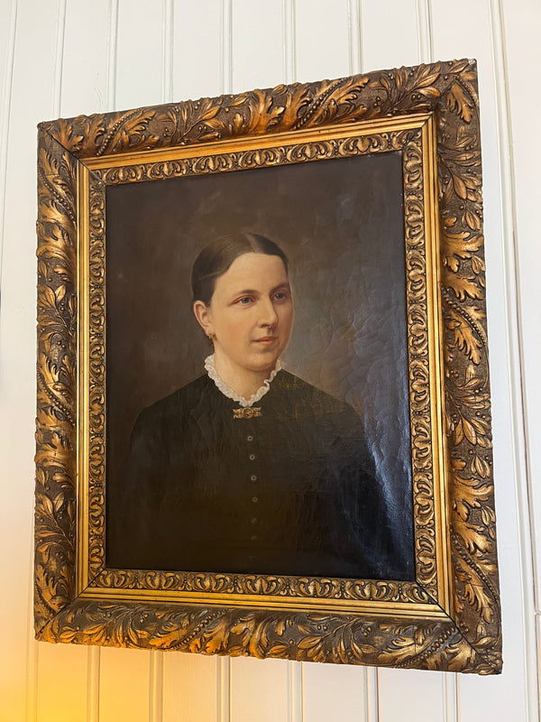 Vintage maleri kvinne