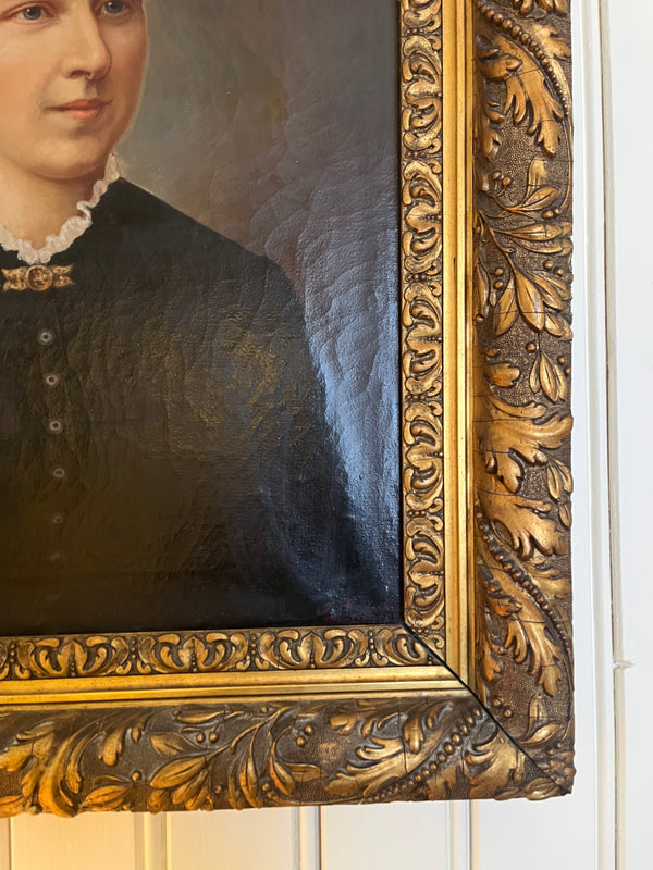 Vintage maleri kvinne