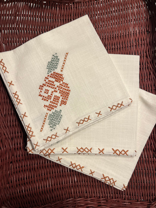 Sharland England rose servietter