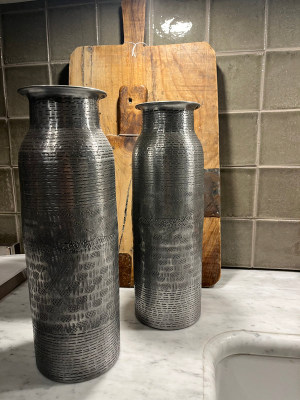 Rustikk Stål Vase