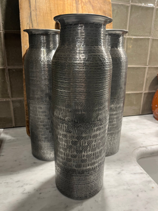 Rustikk Stål Vase