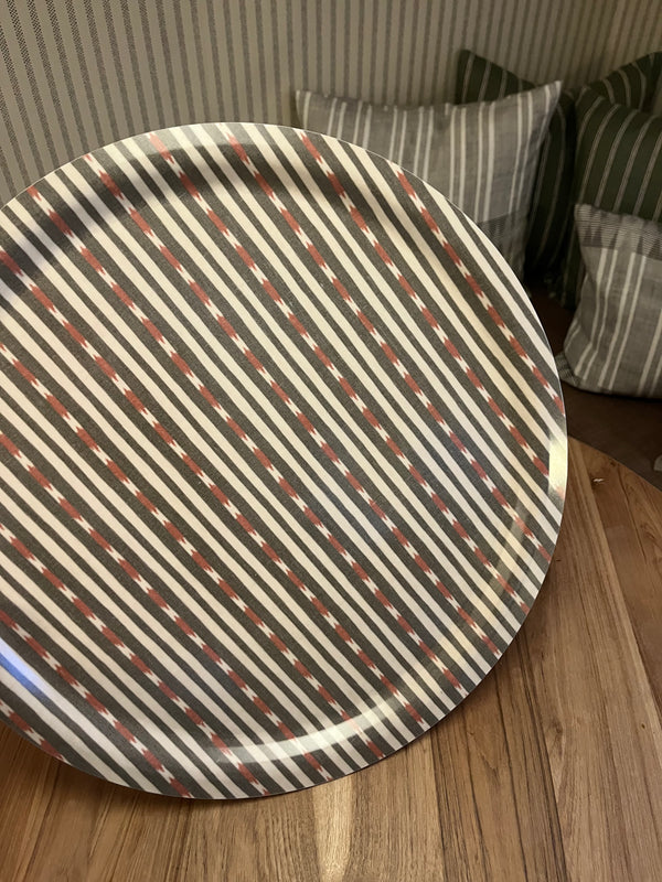 Helene Blanche serveringsbrett, Eivor`s stripe peach