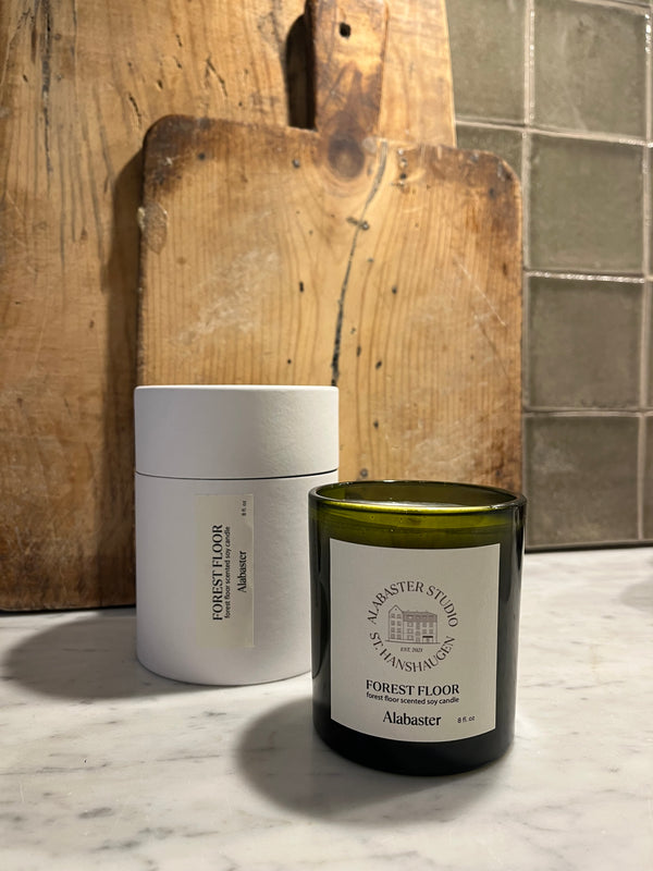 Alabaster Studio scented candle, grønn