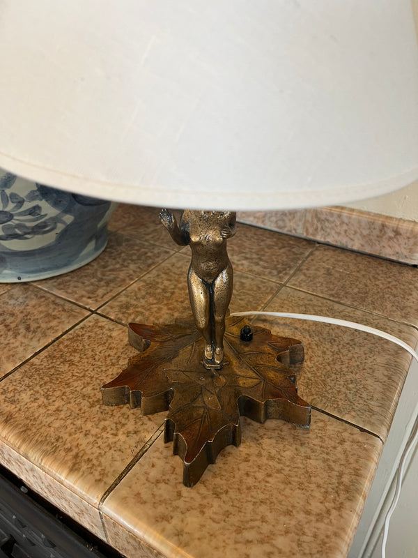 Vintage bordlampe, kvinne