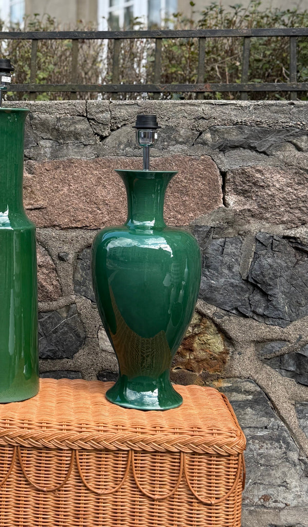 Milano Lampefot Medium, Glossy grønn