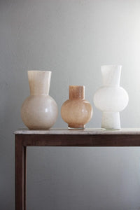 White Glass vase