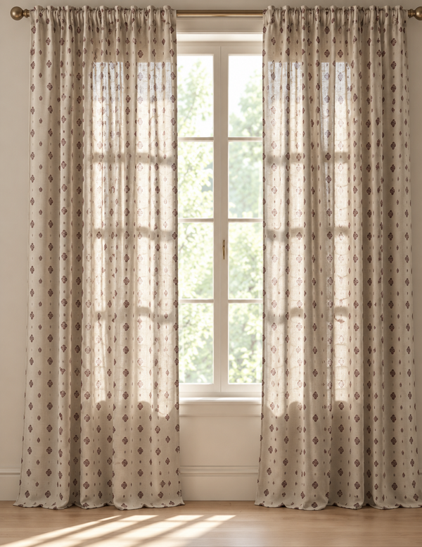 Helene Blanche gardin, Silvia`s cloth, Plum