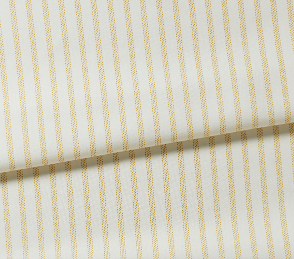 Polka Stripe Fabric, Ochre