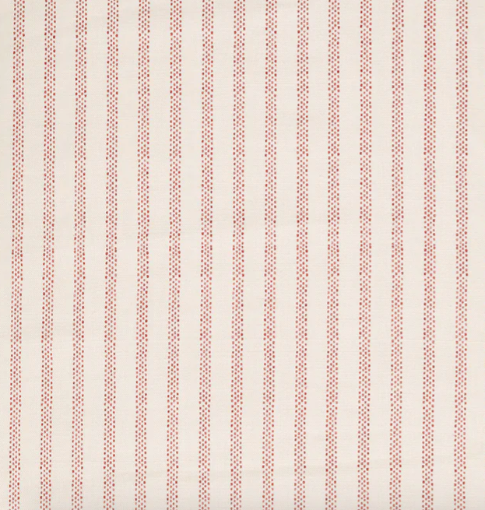 Polka Stripe Fabric, Rouge