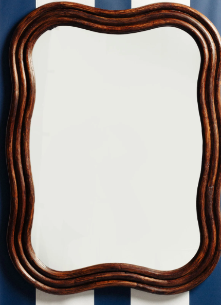 Wave Speil Rattan Large