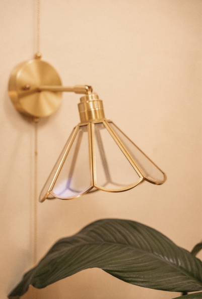 Vegglampe blomst