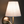 Mini wall lamp nickel and alabaster textile shade
