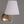 Mini wall lamp nickel and alabaster textile shade