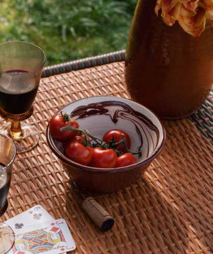 Sharland marbre skål brun