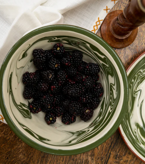 Sharland marbre skål grønn