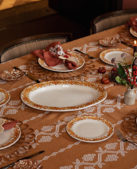 Sharland vine serveringsfat  oker