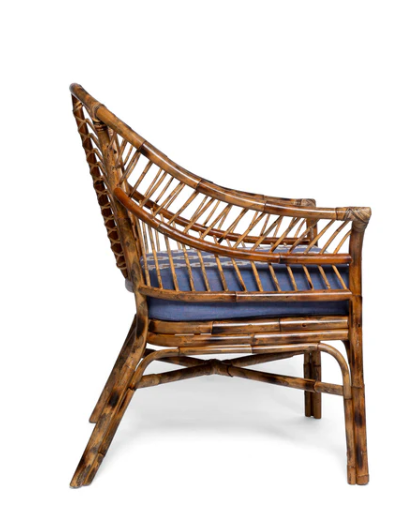 Sharland piolo bambus stol blå