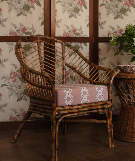 Sharland piolo bambus stol gammelrosa