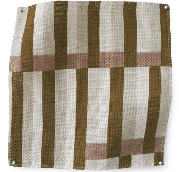 Imogen Heath, Anni Stripe, tekstil, Sienna