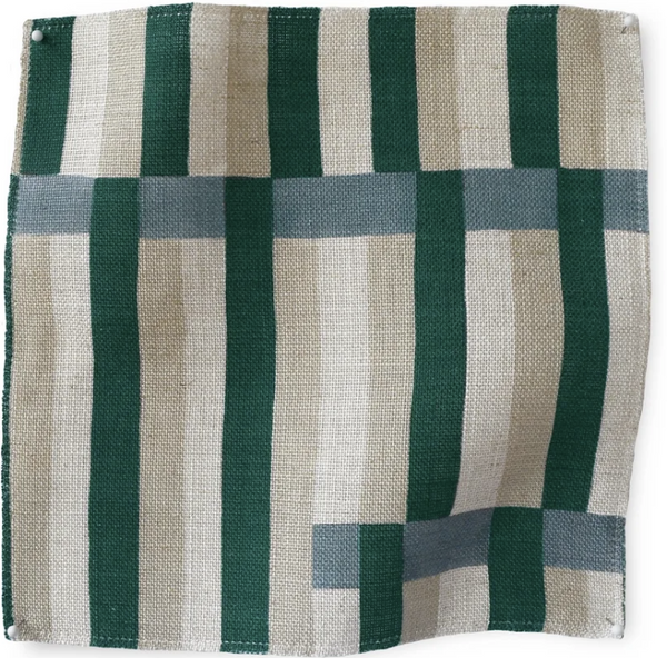 Imogen Heath, Anni Stripe, tekstil, Mallard
