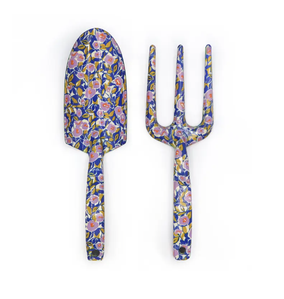 Hageredskap, sett blomster