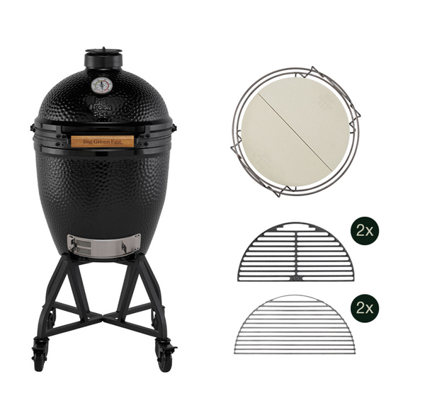 Big Green Egg Kamado Kullgrill – Large Mastersett, sort