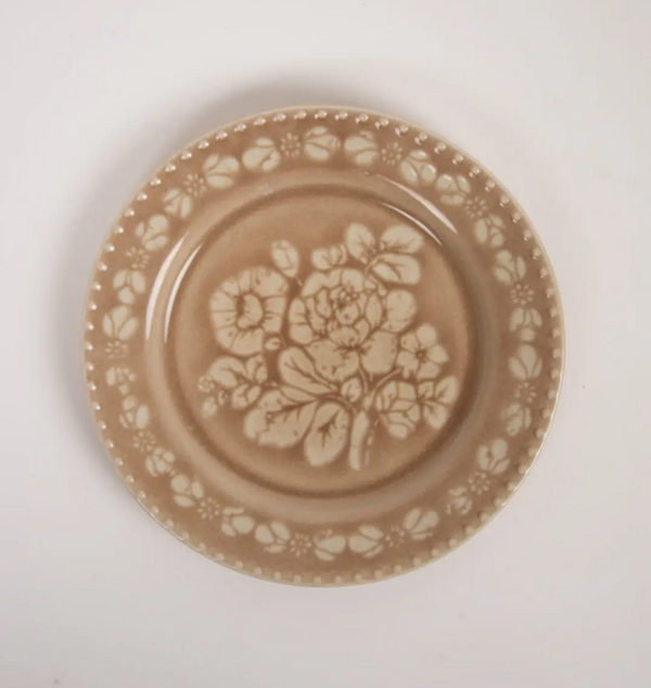 Rose tallerken, beige