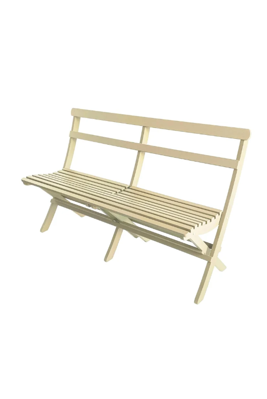 Solbacka hagebenk 150 cm, tradisjonell gul