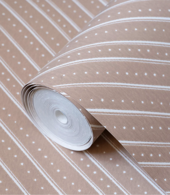 Cathy Nordström Tapet, Rakel Stripe - Fudge