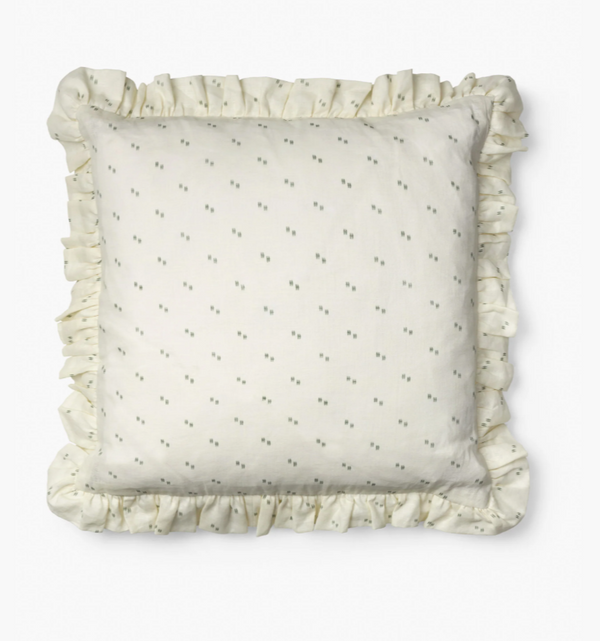 Helene Blanche pute, Painted thread sage