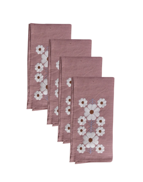 Sharland tulpina serviett gammelrosa