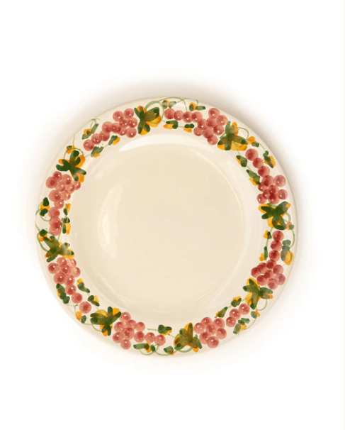 Sharland vine frokosttallerken grønn og rosa