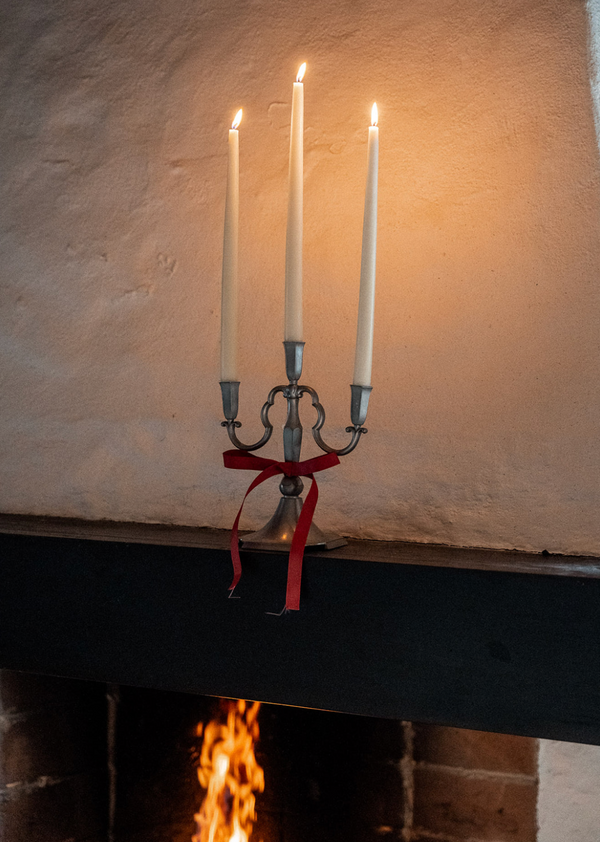 Vintage Lysestake i tinn