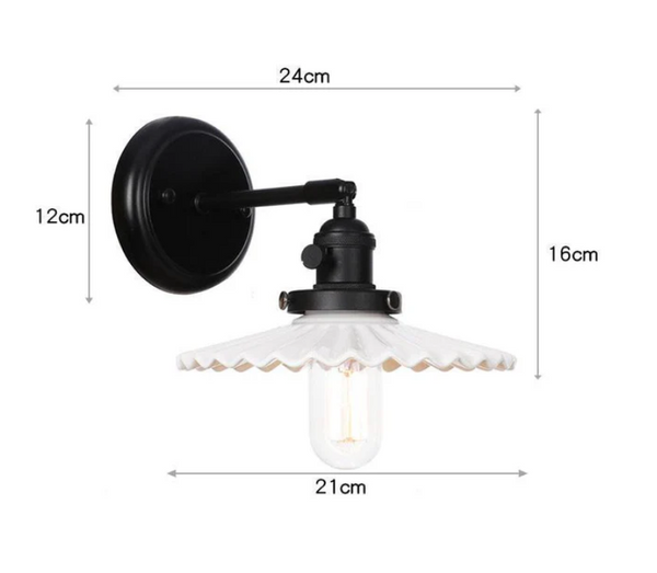 Noel vegglampe, sort