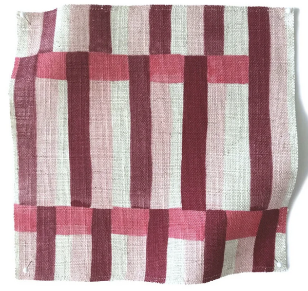 Imogen Heath, Anni Stripe, tekstil, Rose