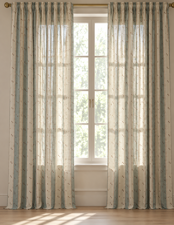 Helene Blanche gardin, Cross stitch, Porcelain