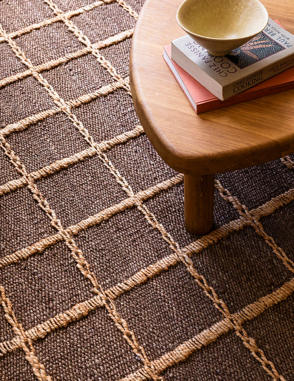 Strata Jute Teppe, Brun