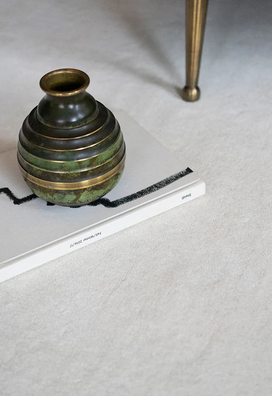 Classic Solid Wool Ullteppe, Bone White