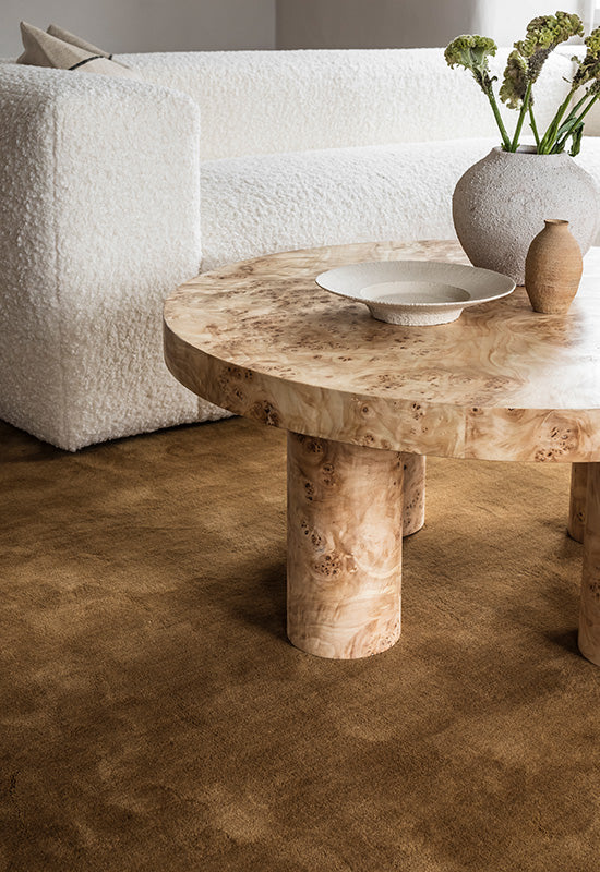 Classic Solid Wool Ullteppe, Ochre